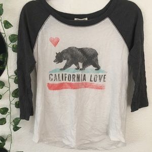 Billabong California love baseball tee